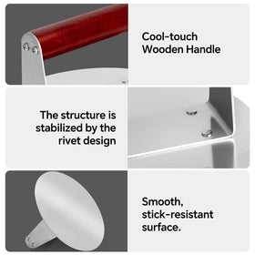 XUDAKAIXIN stainless steel design resists stains and cleans easily after grilling.