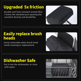 XUDAKAIXIN Steam Brush Heat-Resistant Aramid Fiber for durable cleaning.