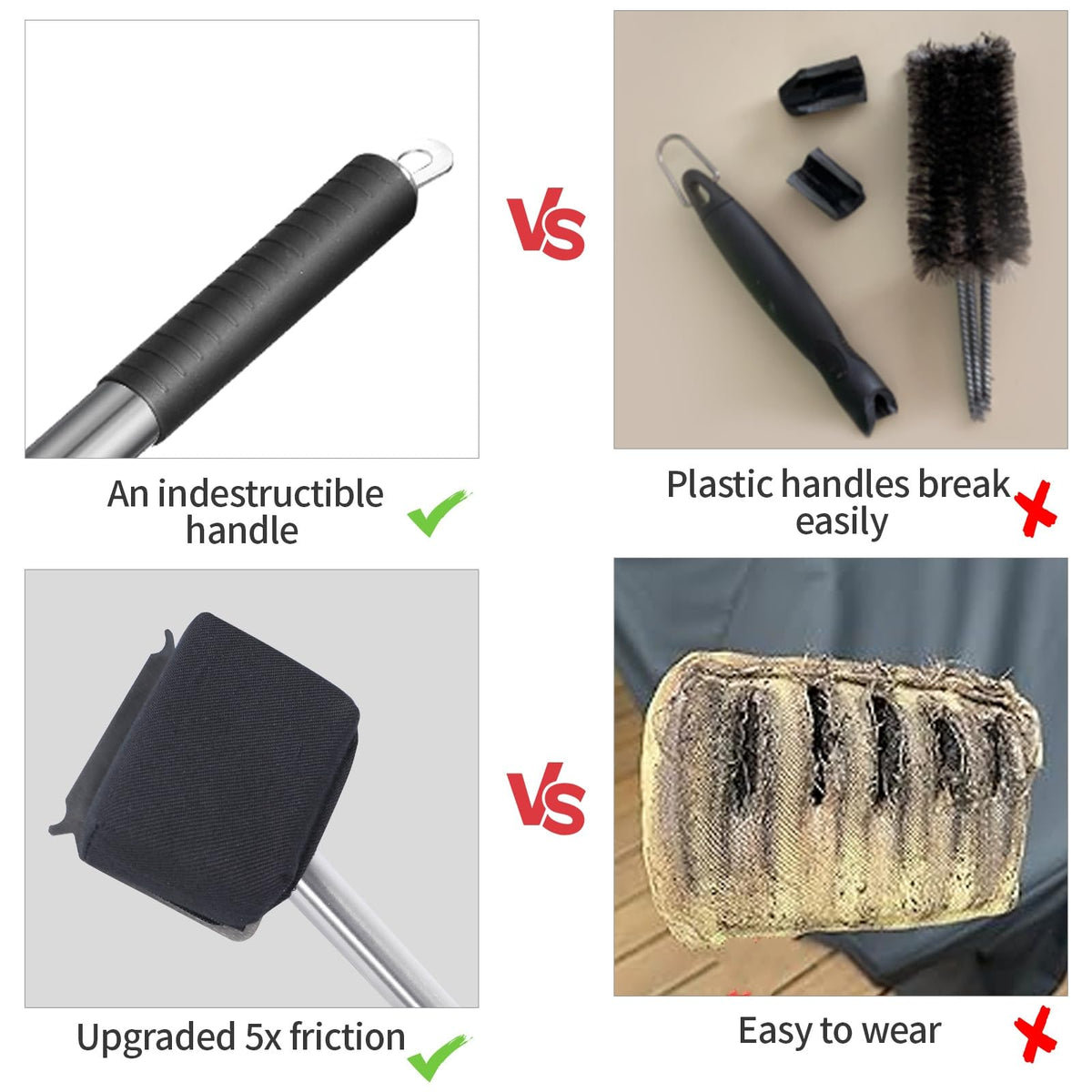 XUDAKAIXIN Steam Brush In Action steam cleaning grill grates.