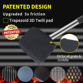 XUDAKAIXIN Steam Brush Long Handle keeps hands away from heat.