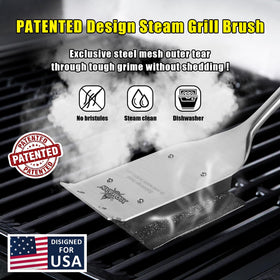XUDAKAIXIN steam-powered cleaning on cast iron and stainless grills.