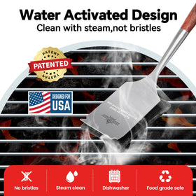 XUDAKAIXIN steam cleaning action powers quick grill cleanup