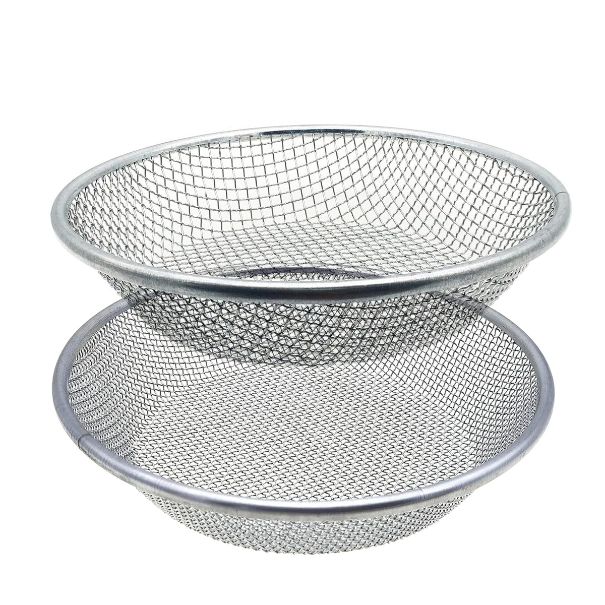 XULIFU 2PCS soil sifter with dual mesh designed for garden beds and 5-gallon buckets.