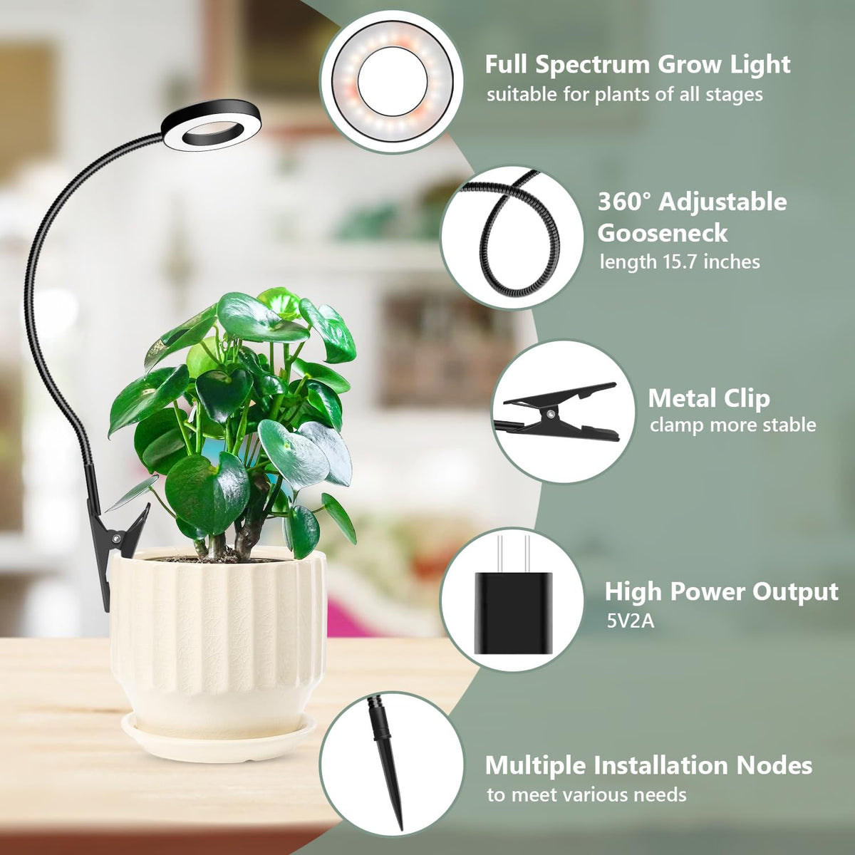 Xuligron timer function supports extended day schedules for plants.