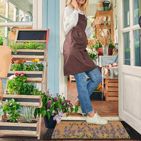 XuoAz coir doormat is durable and easy to clean for seasonal use.