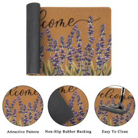 XuoAz non-slip backing mat keeps entryways stable during busy foot traffic.