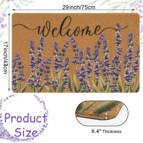 XuoAz spring floral door mat adds charm to entryways and welcomes guests.