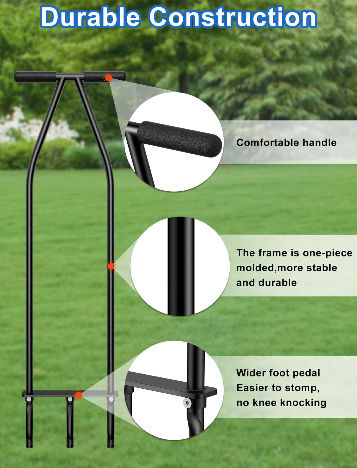 Xuperace interchangeable tines let you tailor aeration for conditions.