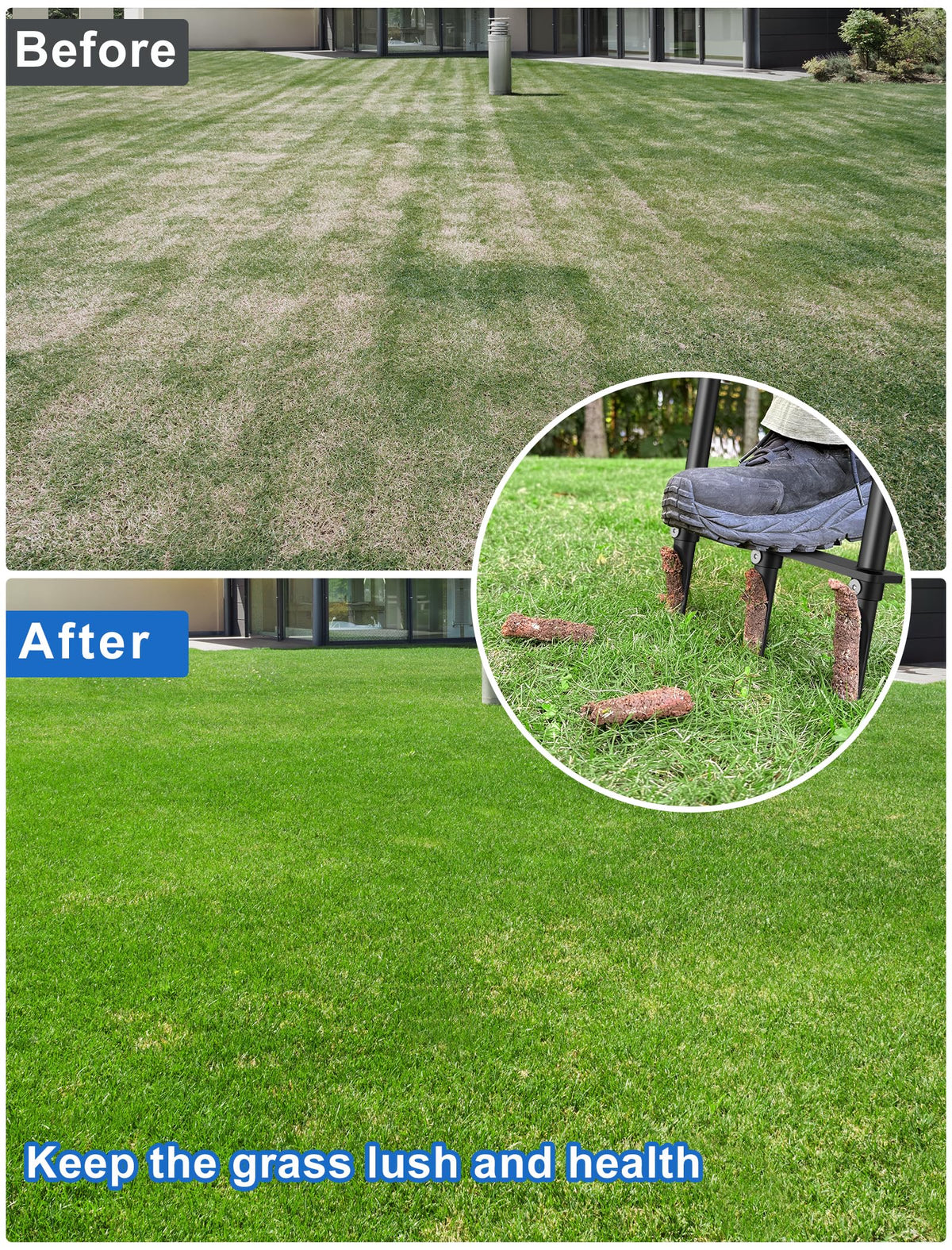 Xuperace screws secure tines for easy maintenance.