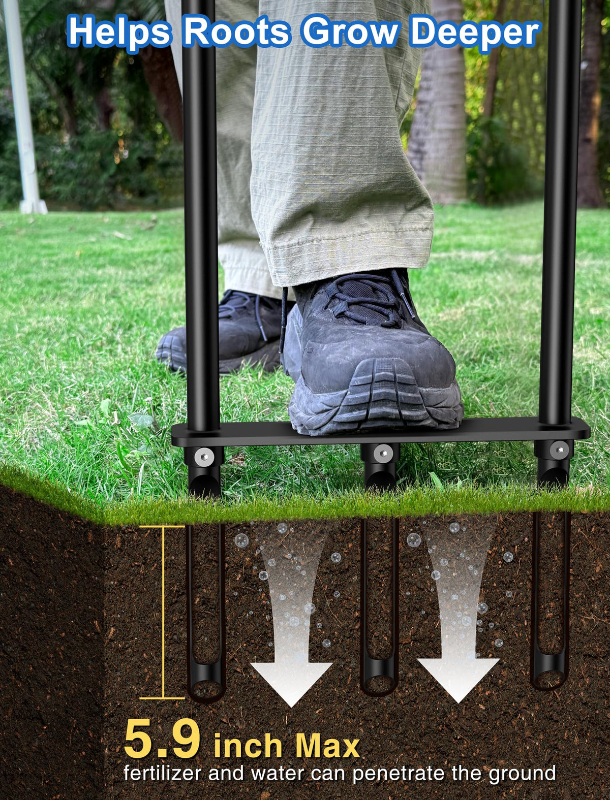 Xuperace side eject design clears soil plugs for smoother operation.