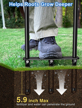 Xuperace side eject design clears soil plugs for smoother operation.
