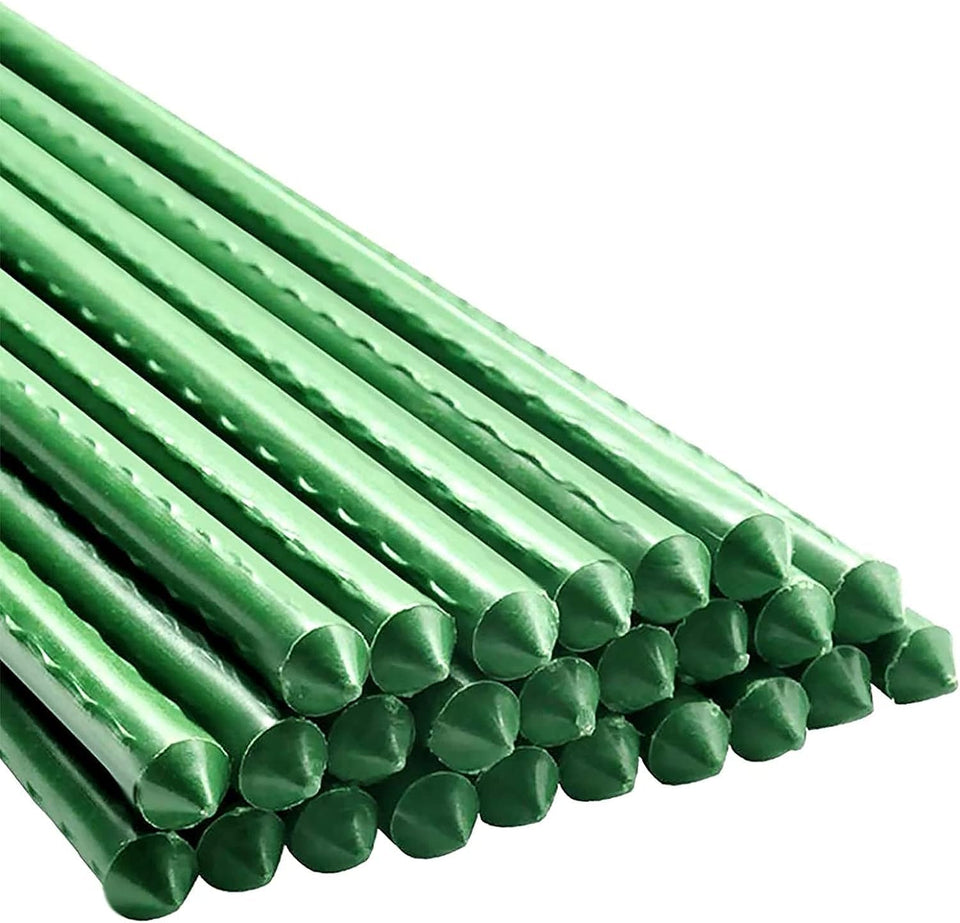 Xuwzenkl garden stakes 57inch steel for sturdy plant support in outdoor beds