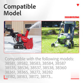 XVRTJ compatibility list image covers Toro and Timemaster models.