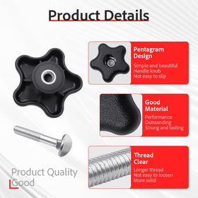 XVRTJ lawn mower handle installation kit shown for secure assembly.