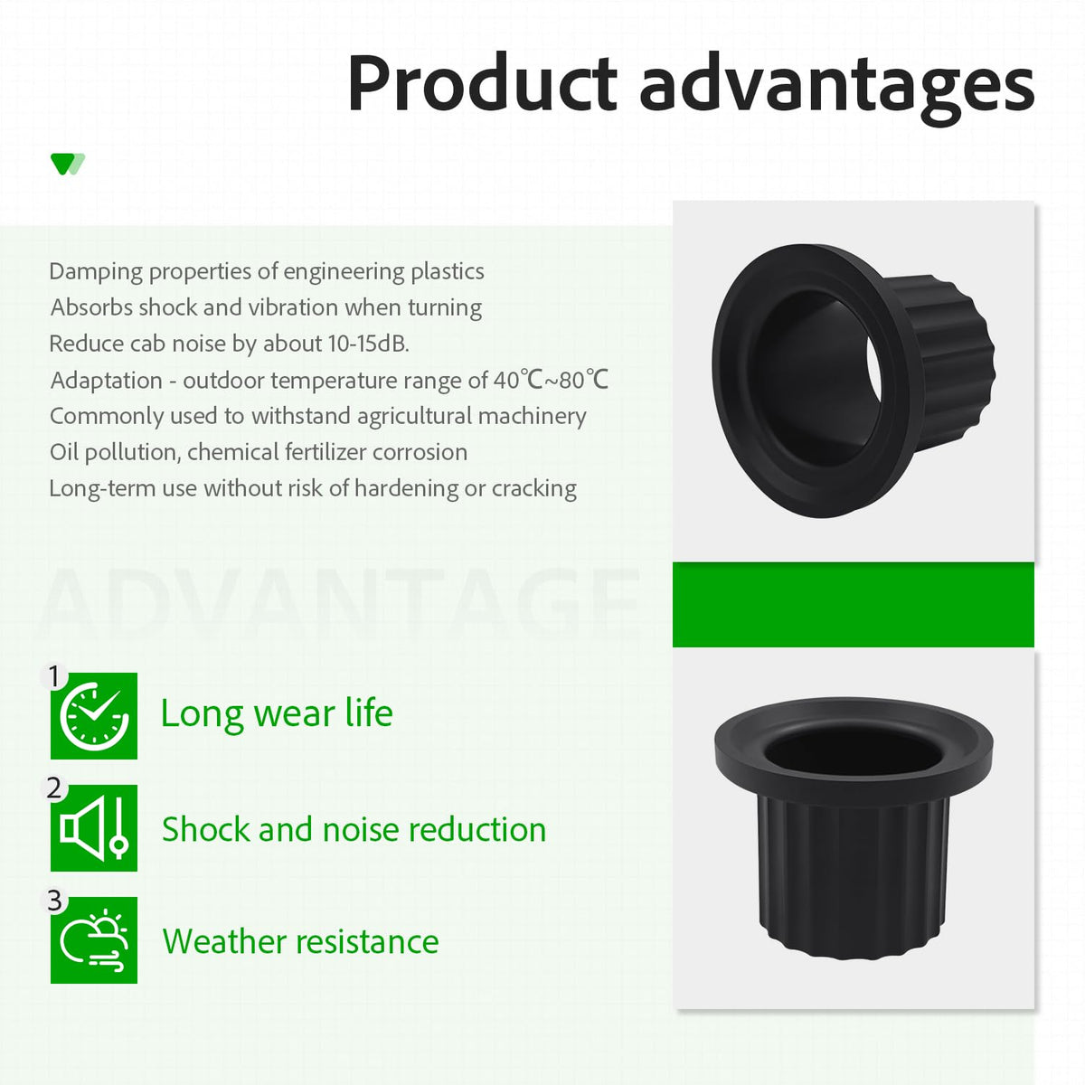 XVRTJ M167267 bushing installed on a mower for smoother operation