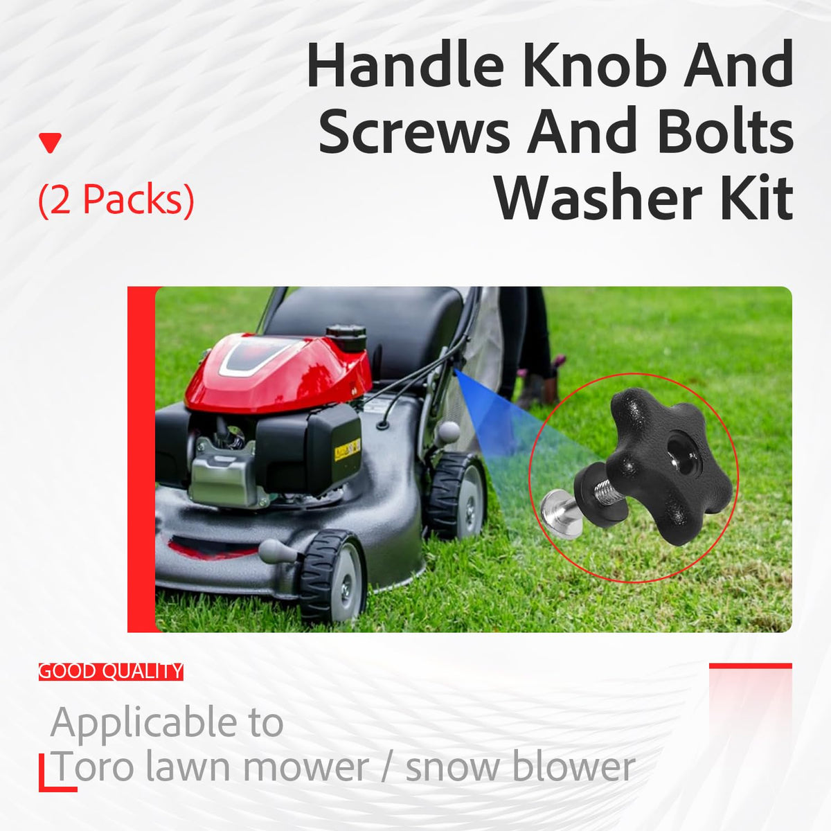XVRTJ kit contents laid out for easy replacement on Toro equipment.