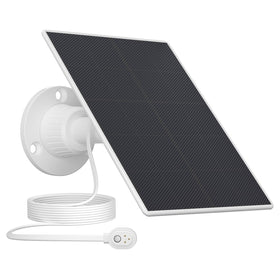 Xwartre solar panel with magnetic cable powering Arlo under direct sun