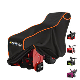 XXCXX snow blower cover with universal diagonal fit protecting 24–28 inch machines outdoors.