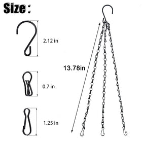 XXFBJNMD adjustable hooks let you customize chain length.