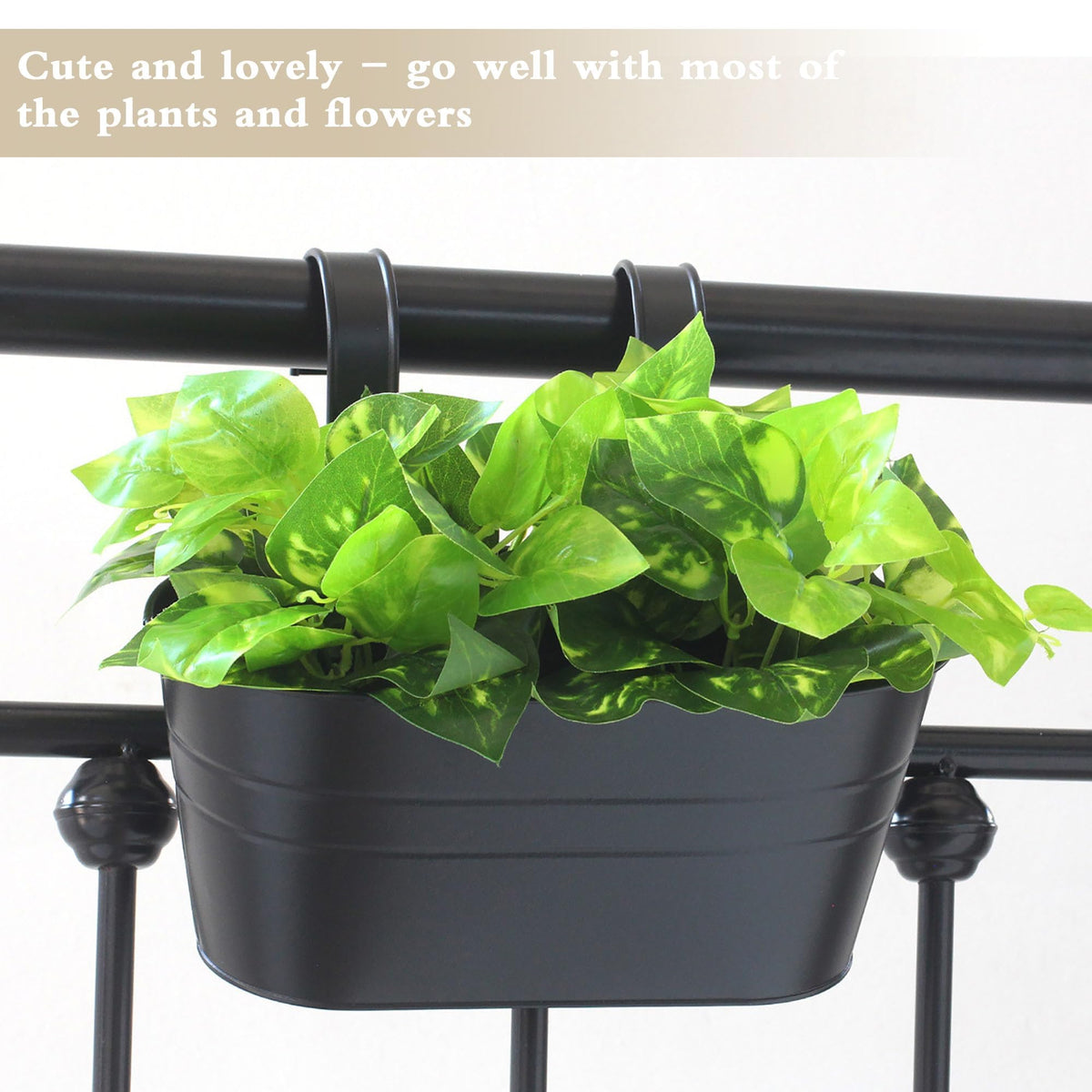 XXFBJNMD black finish adds timeless charm to any balcony