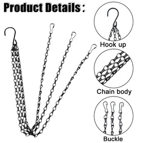 XXFBJNMD black finish on chains resists oxidation for long life.