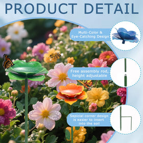 XXOUOUG Pollinator water dish set enhances biodiversity and garden aesthetics.