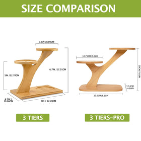 XXXFLOWER desk-top plant holder in bamboo finish adds natural charm to home office