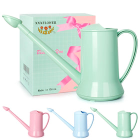 XXXFLOWER half-gallon watering can in green, front view for easy plant care