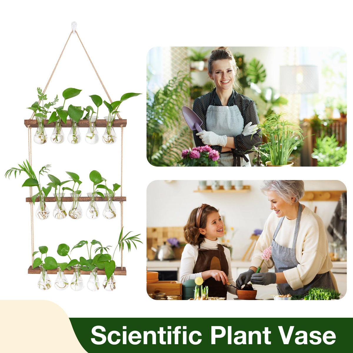 Home office decor scene featuring XXXFLOWER propagation station