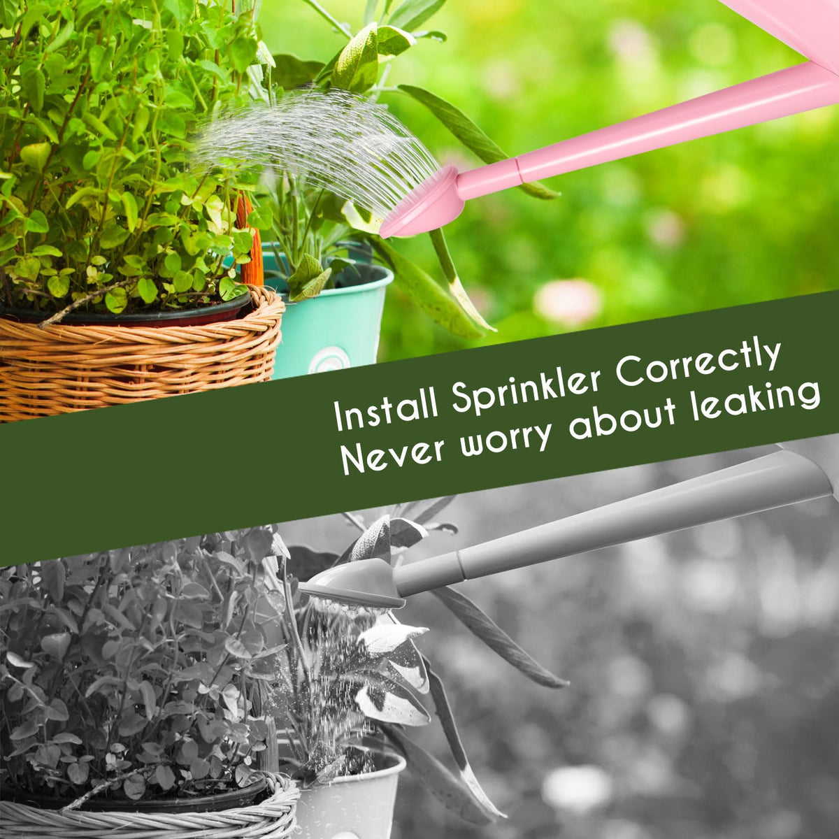 XXXFLOWER indoor garden pink watering pot adds a stylish touch to windowsills
