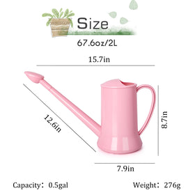 XXXFLOWER long spout watering can reaches plant bases with minimal bending