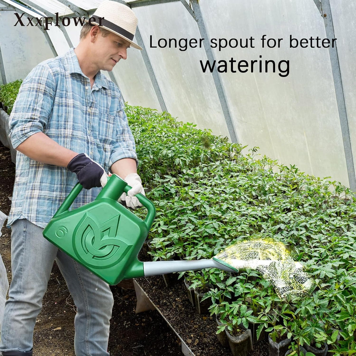 XXXFLOWER sturdy PP resin ensures durability with light handling.