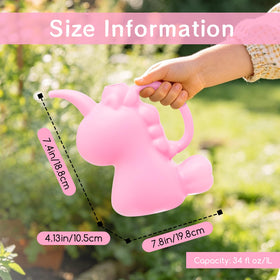 XXXFLOWER Unicorns pink handle watering can with comfortable grip