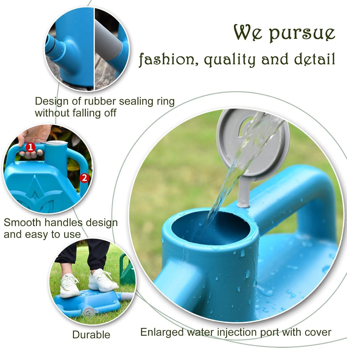 XXXFLOWER blue sturdy plastic body resists impact and daily wear.