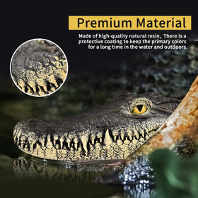 Xxzhiho pool deterrent alligator head adds drama and safety.
