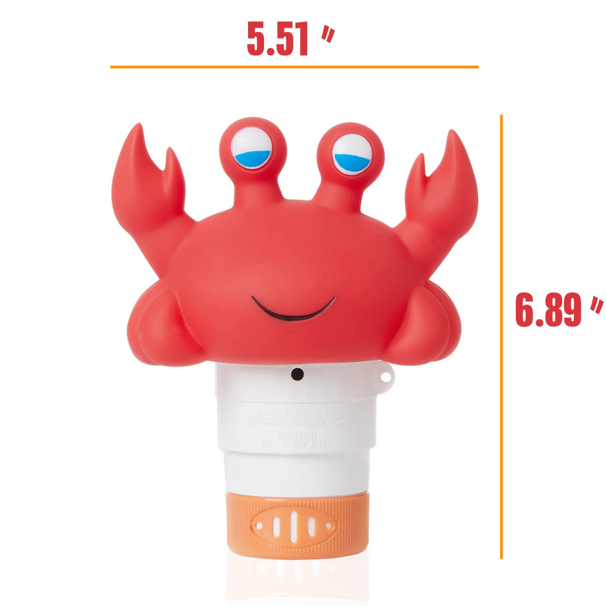 XY-WQ crab floater cap open showing storage design