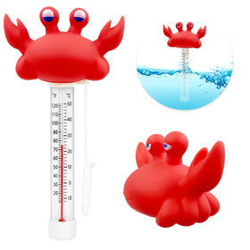 XY-WQ floating pool thermometer with rope tether to keep it in place.