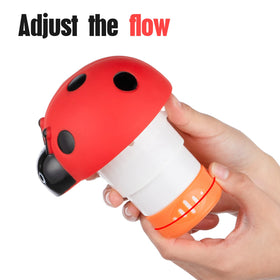 Collapsible XY-WQ Ladybug floater folds for compact storage