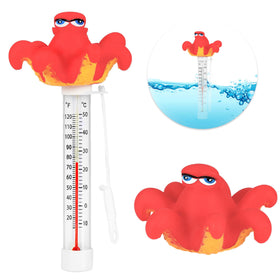 XY-WQ Octopus thermometer with tether keeps it nearby while swimming.