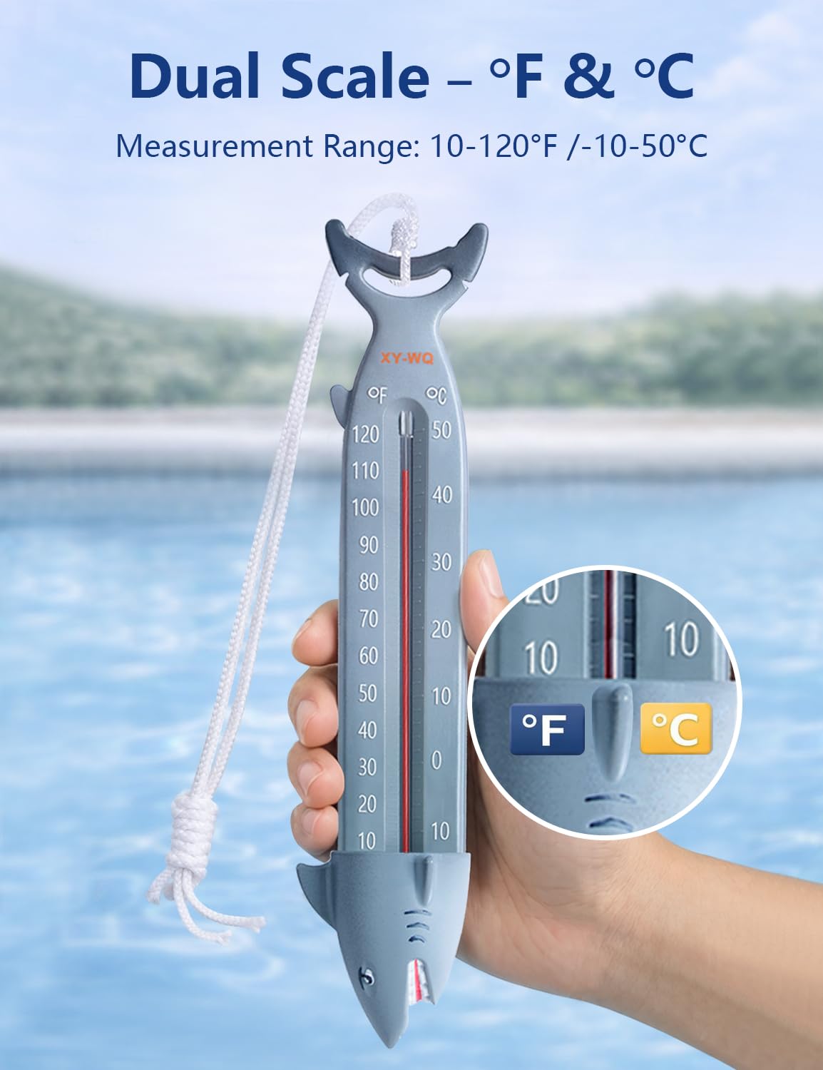 XY-WQ shark design adds fun while delivering reliable temperature data.