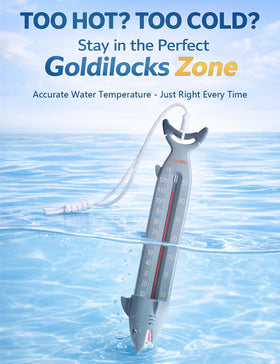 XY-WQ sinking design pool thermometer for stable underwater readings.