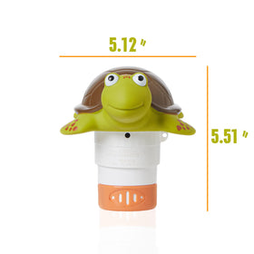 XY-WQ Turtle Chlorine Floater collapsed design saves space on rack.