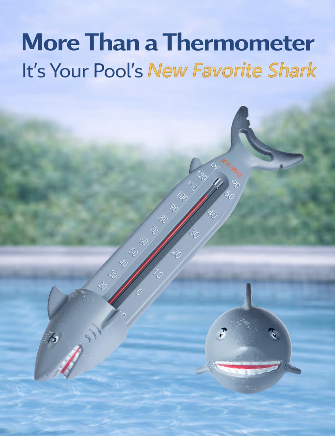 XY-WQ ideal for pool, spa, hot tub, and pond temperature monitoring.