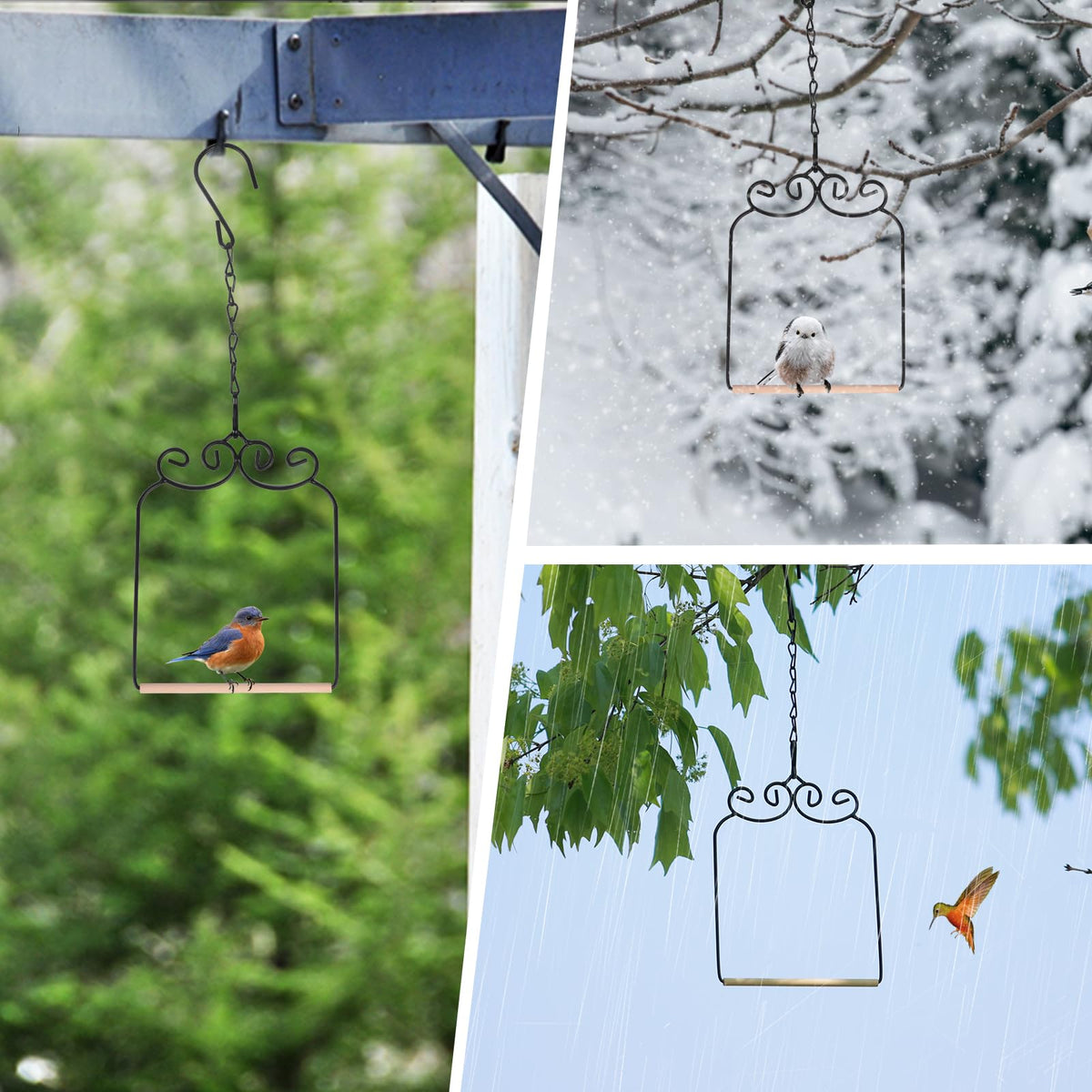 XYADX durable bird rest swing for everyday outdoor use.