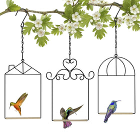 XYADX metal frame hummingbird swings showcase outdoor beauty and easy bird viewing