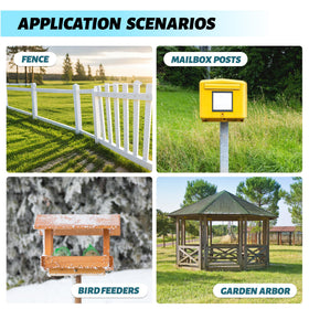 XYADX versatile uses: mailbox, fence, or sign post support.