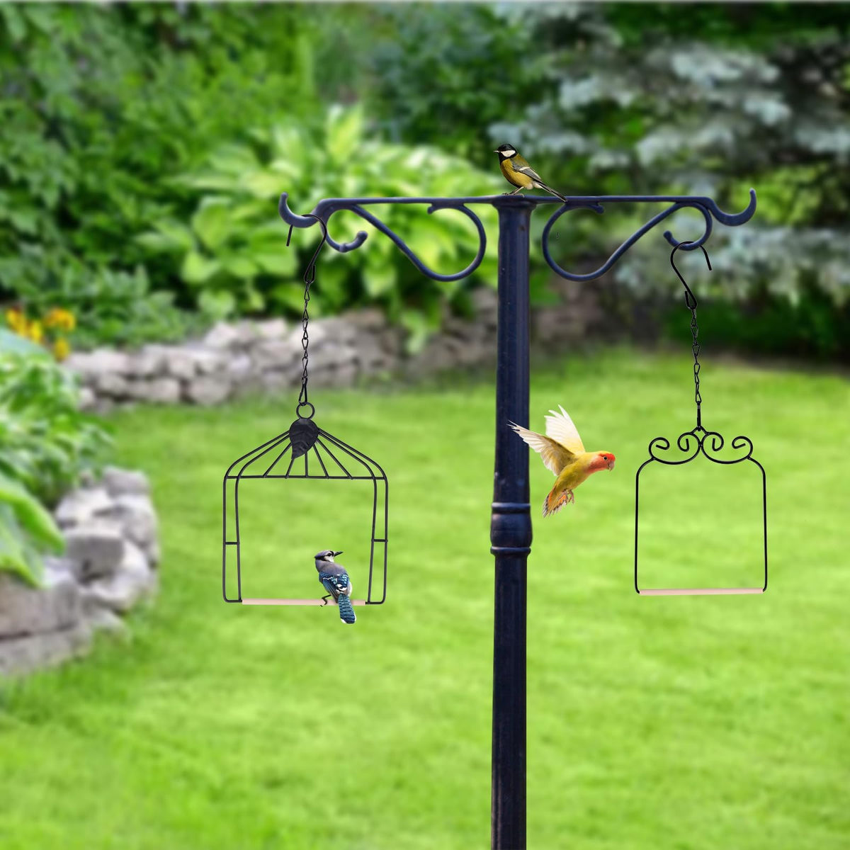 XYADX included hanging chains simplify installation near feeders.