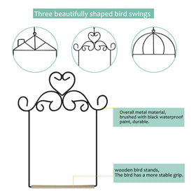 XYADX three-pack hummingbird swings create a charming garden focal point