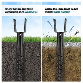 XYADX anchor suitable for fences, mailboxes, and signs