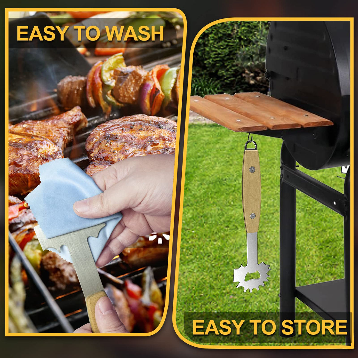 XYK bristlefree design reduces risk of stray bristles in food.